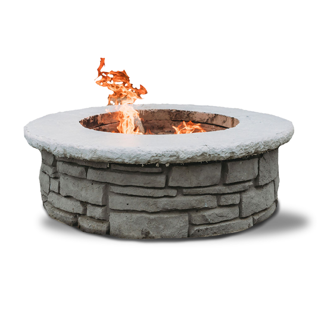 concrete firepit